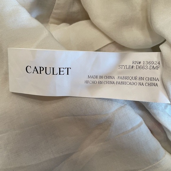 Capulet Revolve Josette Floral Ruffled Neckline Spaghetti Strap Dress Size Small - Picture 6 of 7